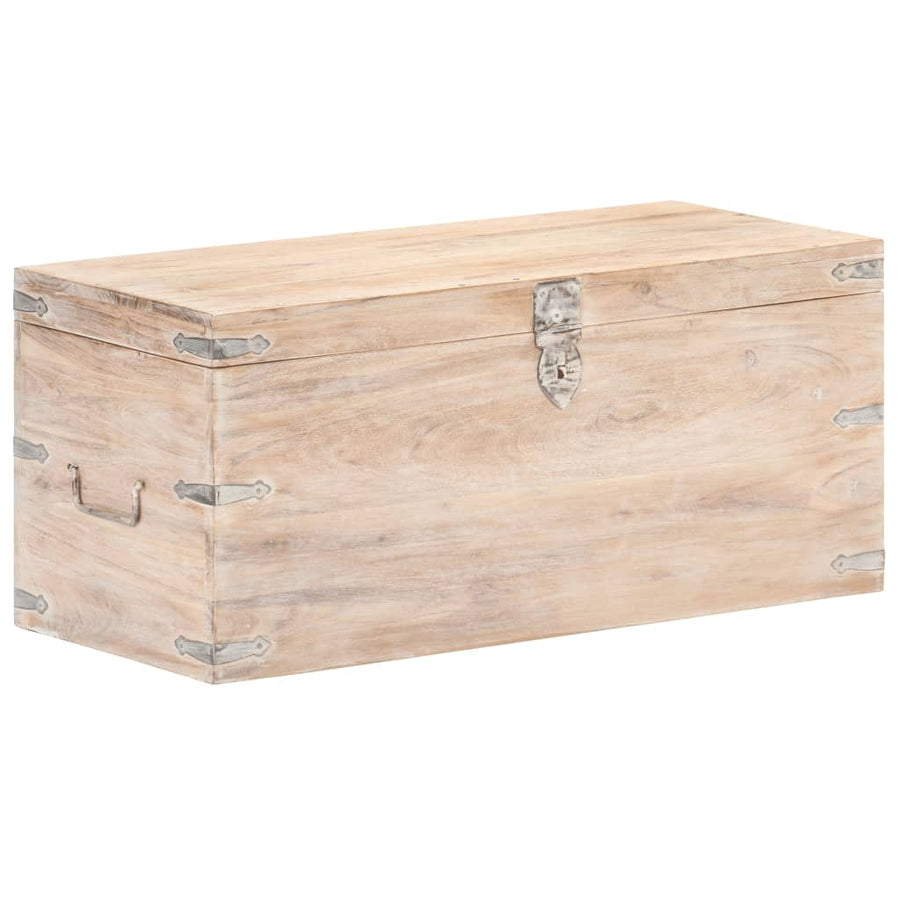 Kist Massief Acaciahout 90 x 40 x 40 cm Lichtbruin