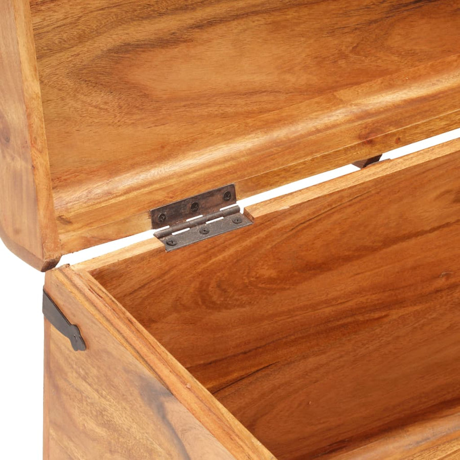 Opbergkist 90X40X40 Cm Massief Acaciahout 90 x 40 x 40 cm Donkerbruin
