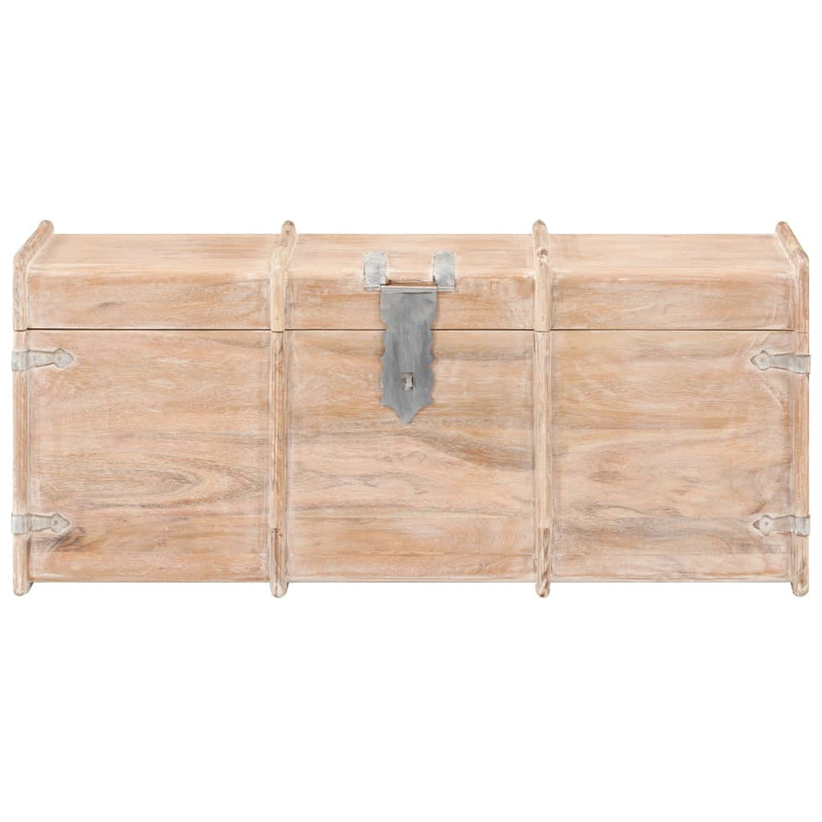 Opbergkist Massief Acaciahout 90 x 40 x 40 cm Lichtbruin