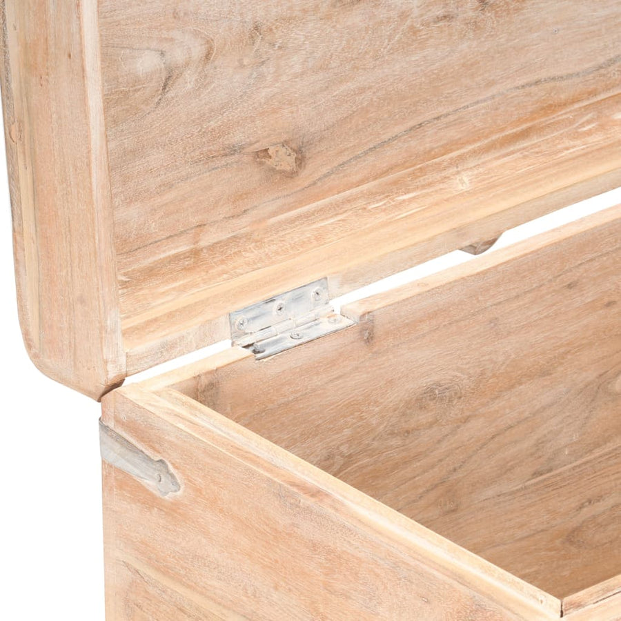 Opbergkist Massief Acaciahout 90 x 40 x 40 cm Lichtbruin