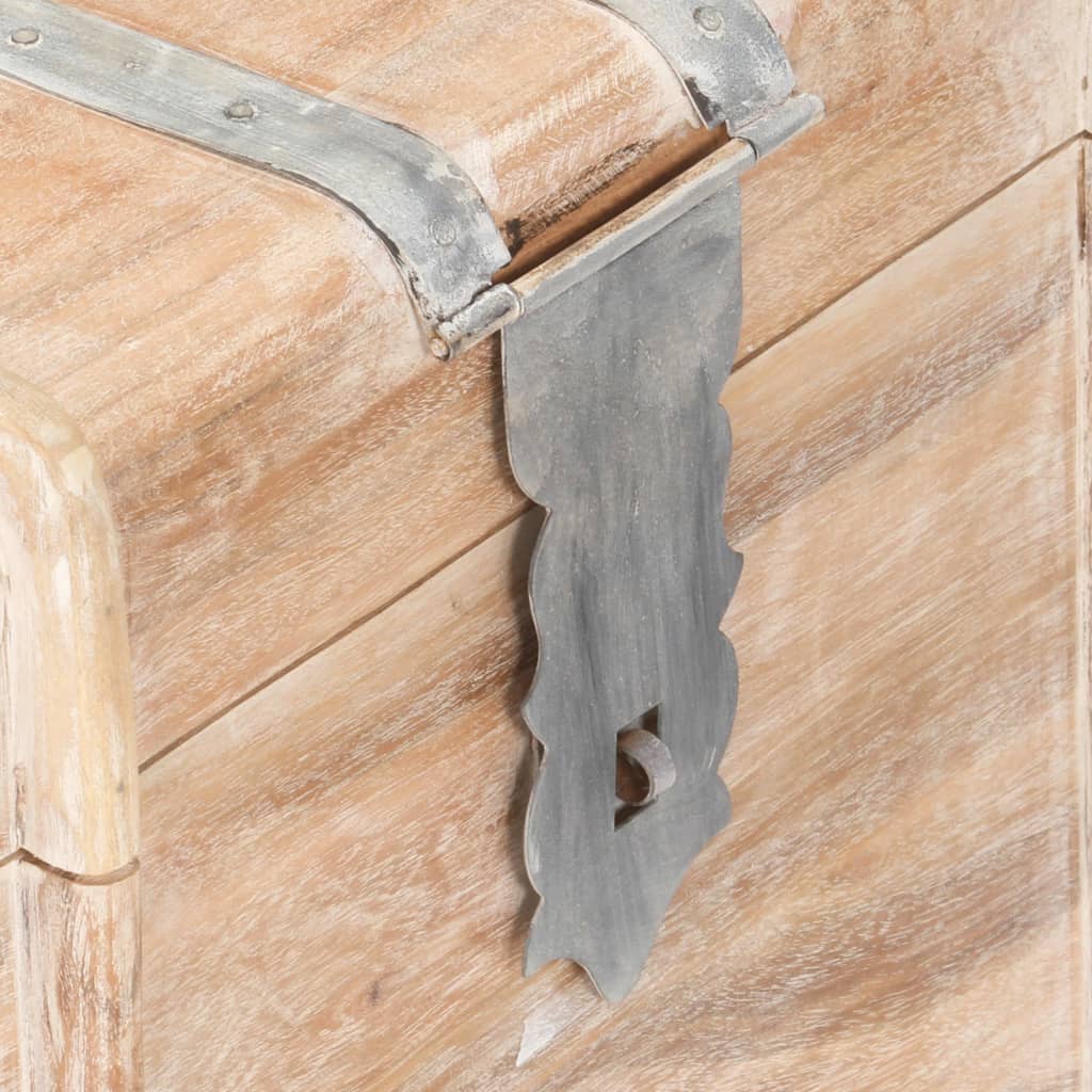 Opbergkist Massief Acaciahout 90 x 40 x 40 cm Lichtbruin