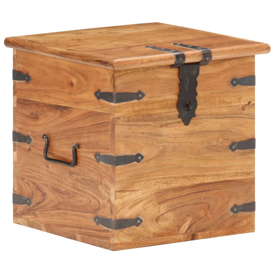 Kist 40x40x40 cm massief acaciahout