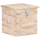 Storage chest 40x40x40 cm solid acacia wood