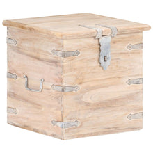 Opbergkist 40X40X40 Cm Massief Acaciahout 1 Lichtbruin