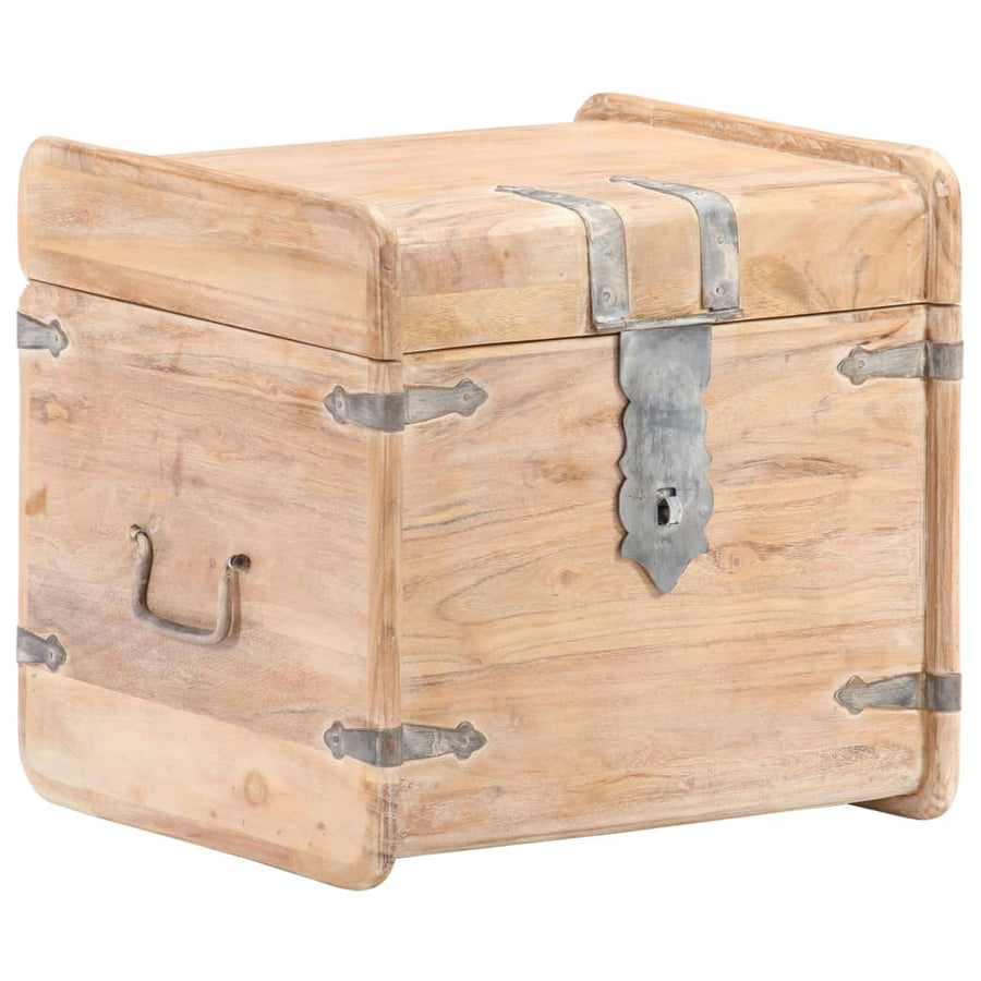 Kist 40X40X40 Cm Massief Acaciahout 40 x 40 x 40 cm Lichtbruin