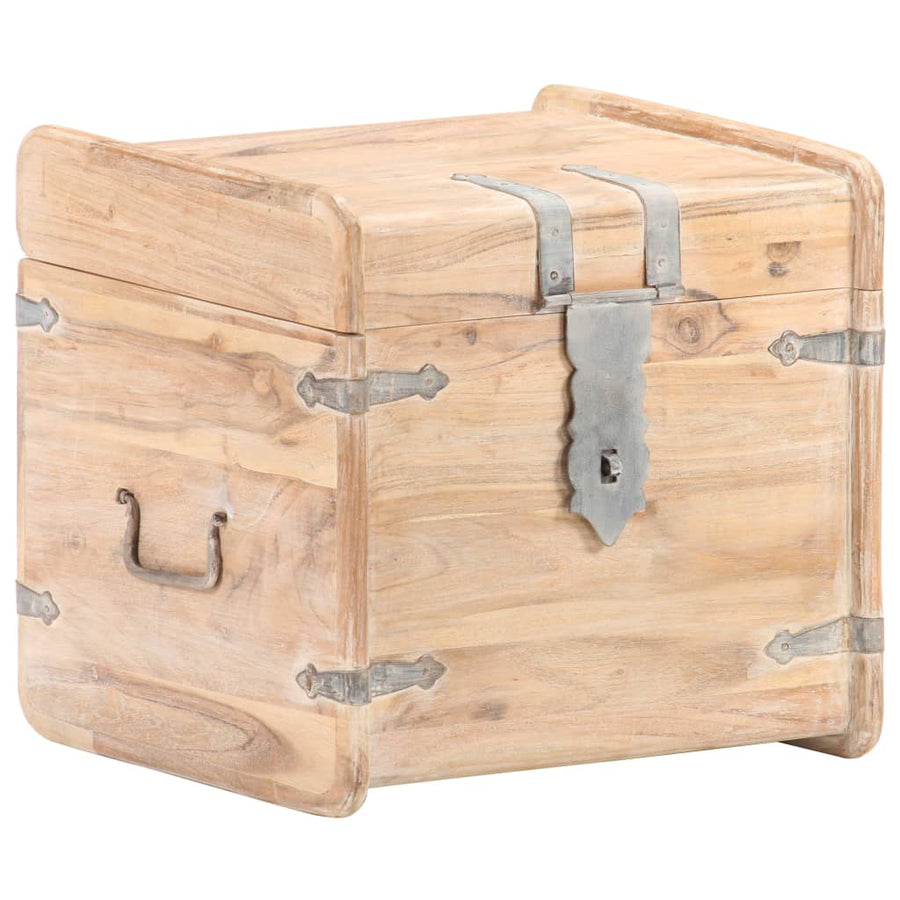 Kist 40X40X40 Cm Massief Acaciahout 40 x 40 x 40 cm Lichtbruin
