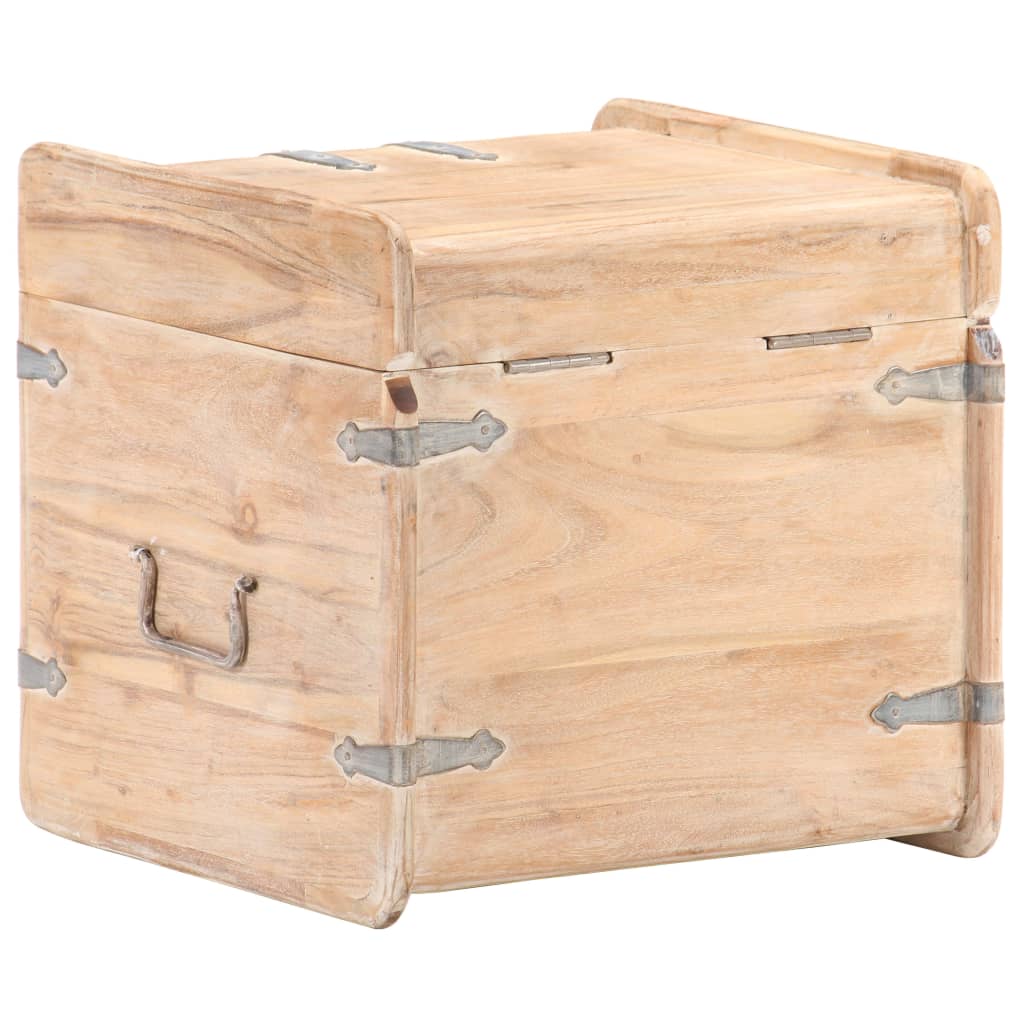 Kist 40X40X40 Cm Massief Acaciahout 40 x 40 x 40 cm Lichtbruin