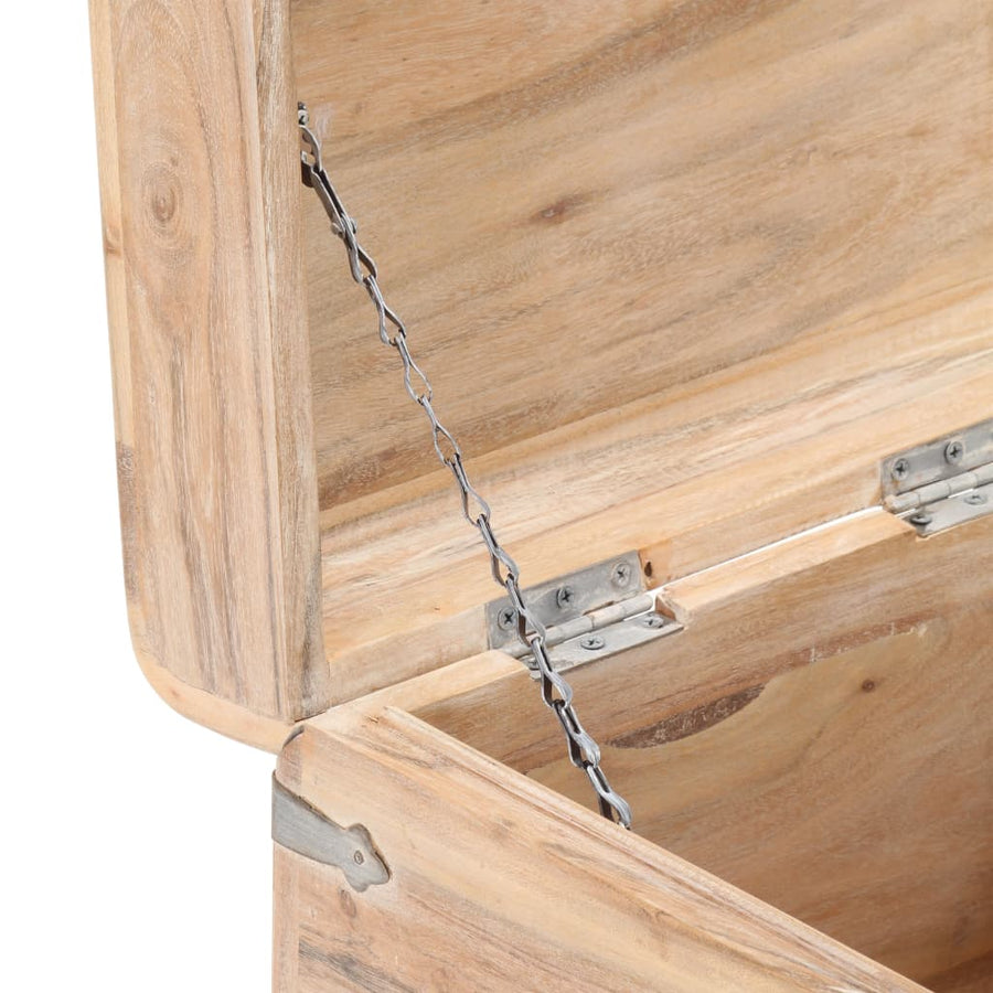Kist 40X40X40 Cm Massief Acaciahout 40 x 40 x 40 cm Lichtbruin