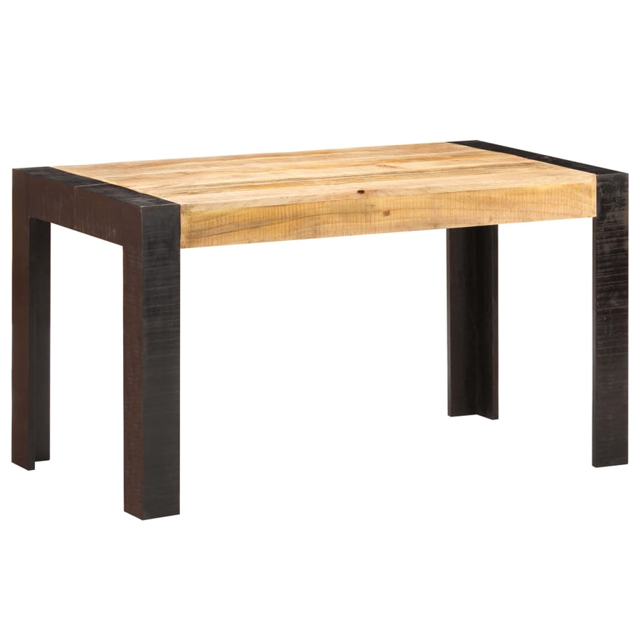 Eettafel Massief Ruw Mangohout 140 x 70 x 76 cm Lichtbruin