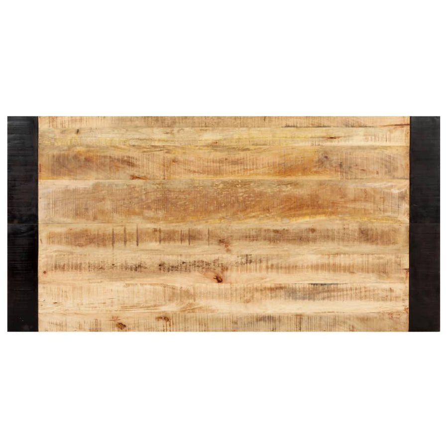 Eettafel Massief Ruw Mangohout 140 x 70 x 76 cm Lichtbruin