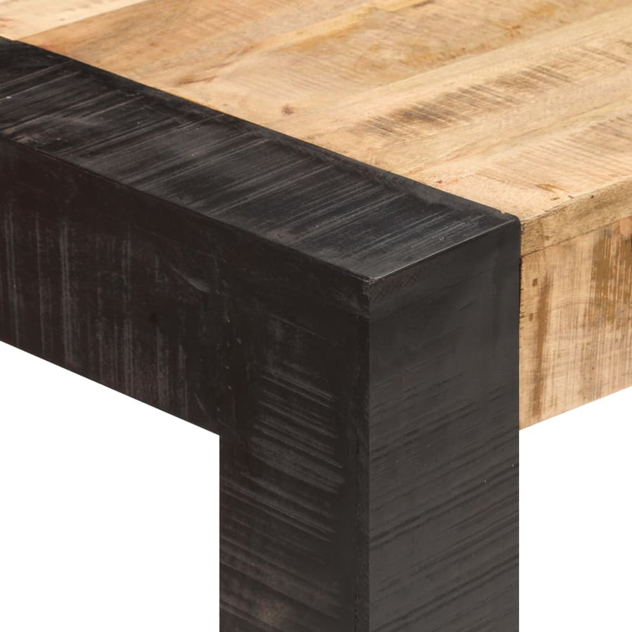 Eettafel Massief Ruw Mangohout 140 x 70 x 76 cm Lichtbruin