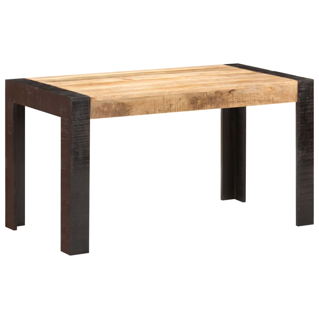 Eettafel Massief Ruw Mangohout 140 x 70 x 76 cm Lichtbruin