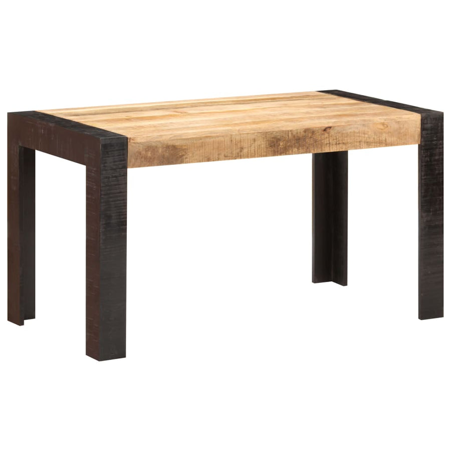 Eettafel Massief Ruw Mangohout 140 x 70 x 76 cm Lichtbruin
