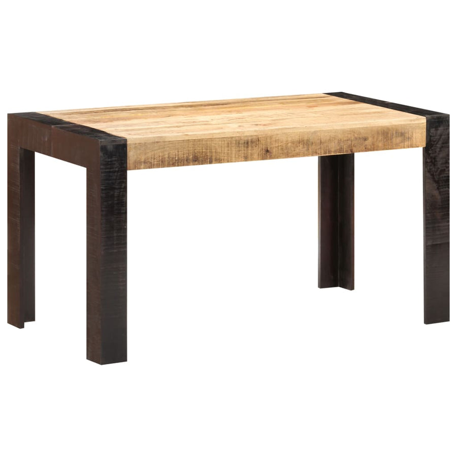 Eettafel Massief Ruw Mangohout 140 x 70 x 76 cm Lichtbruin