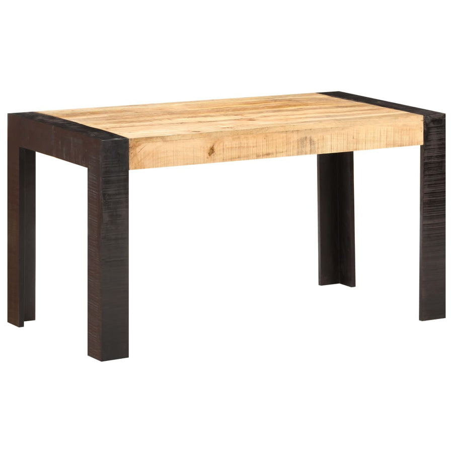 Eettafel Massief Ruw Mangohout 140 x 70 x 76 cm Lichtbruin