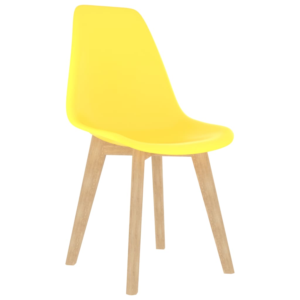 Eetkamerstoelen 6 St Kunststof Geel