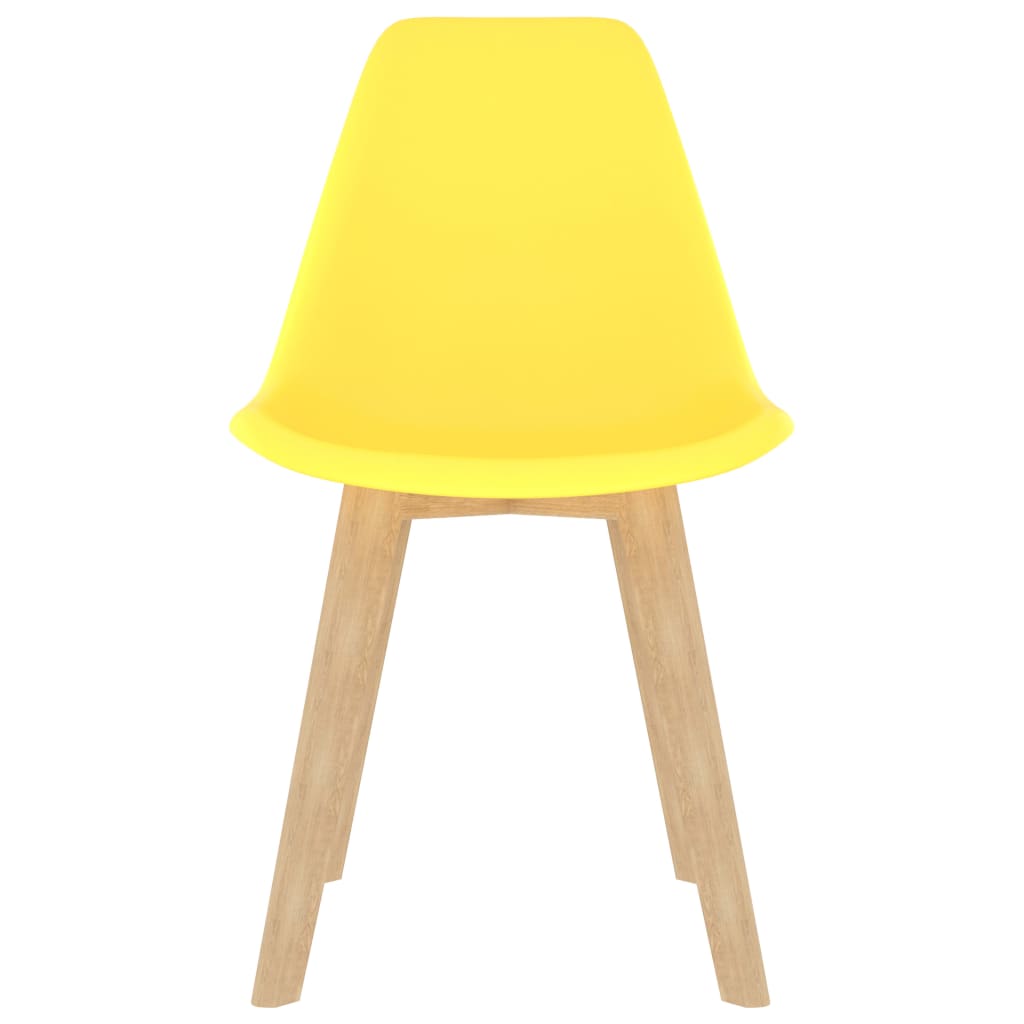 Eetkamerstoelen 6 St Kunststof Geel