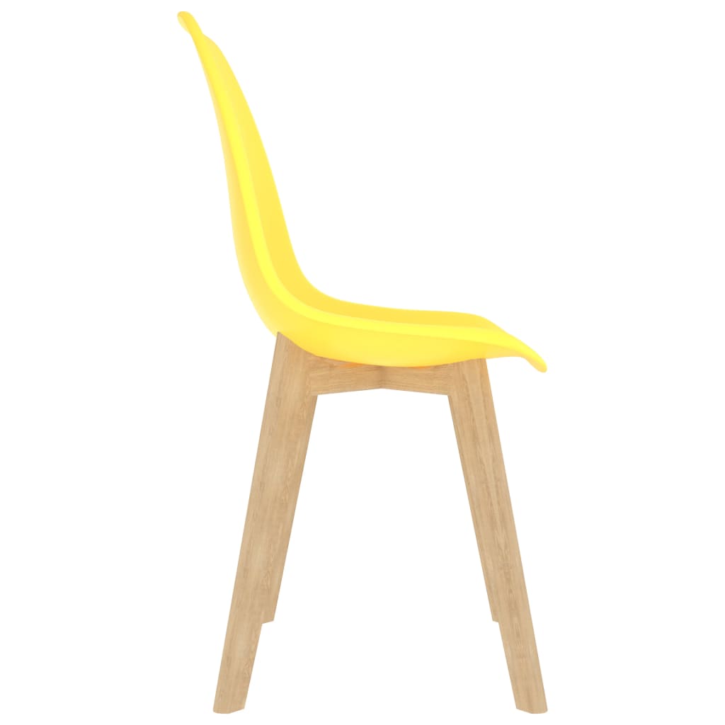 Eetkamerstoelen 6 St Kunststof Geel