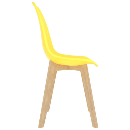 Eetkamerstoelen 6 St Kunststof Geel