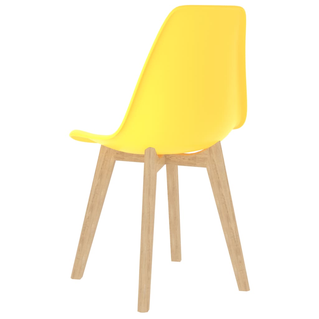 Eetkamerstoelen 6 St Kunststof Geel