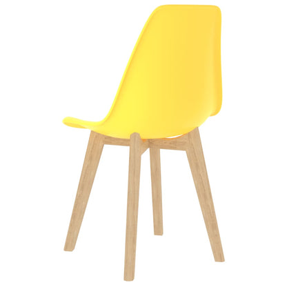 Eetkamerstoelen 6 St Kunststof Geel