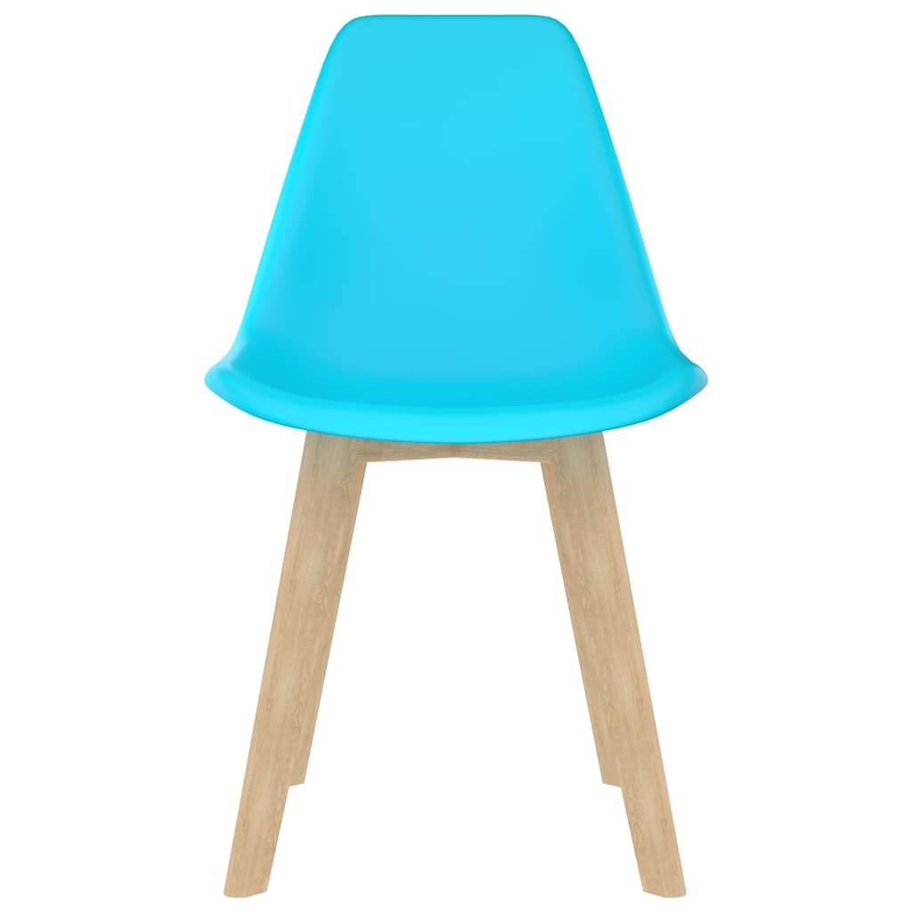 Eetkamerstoelen 2 st kunststof blauw