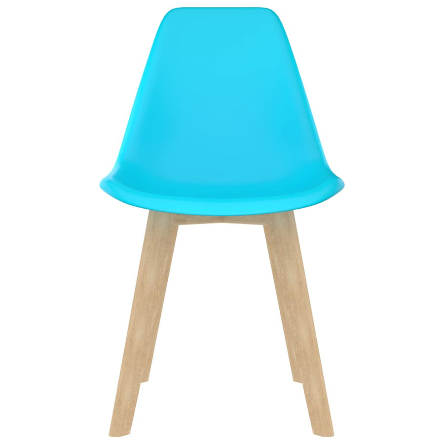Eetkamerstoelen 2 st kunststof blauw