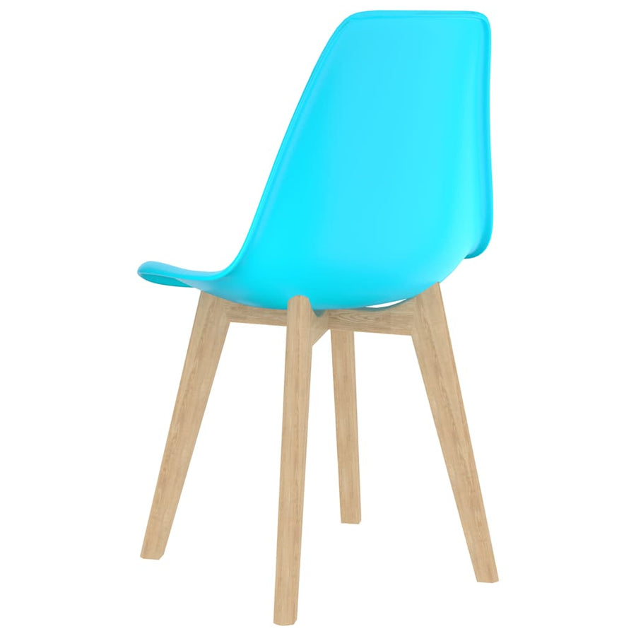 Eetkamerstoelen 2 st kunststof blauw