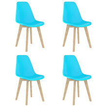 Eetkamerstoelen 4 St Kunststof Blauw 4