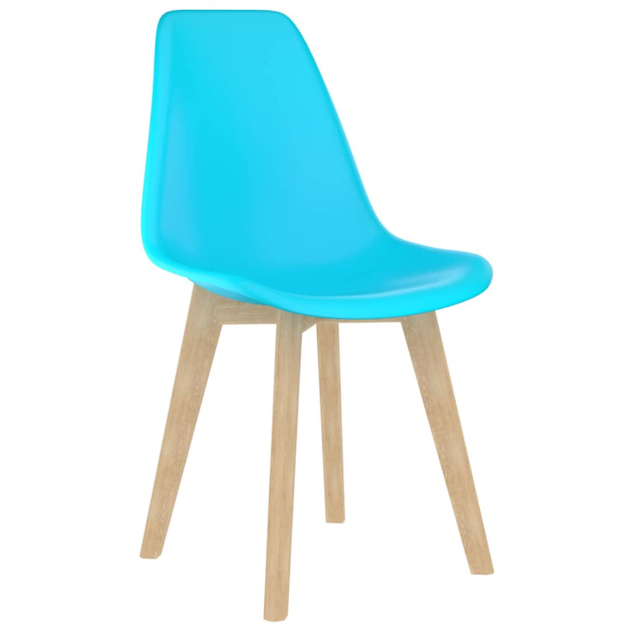 Eetkamerstoelen 4 St Kunststof Blauw 4