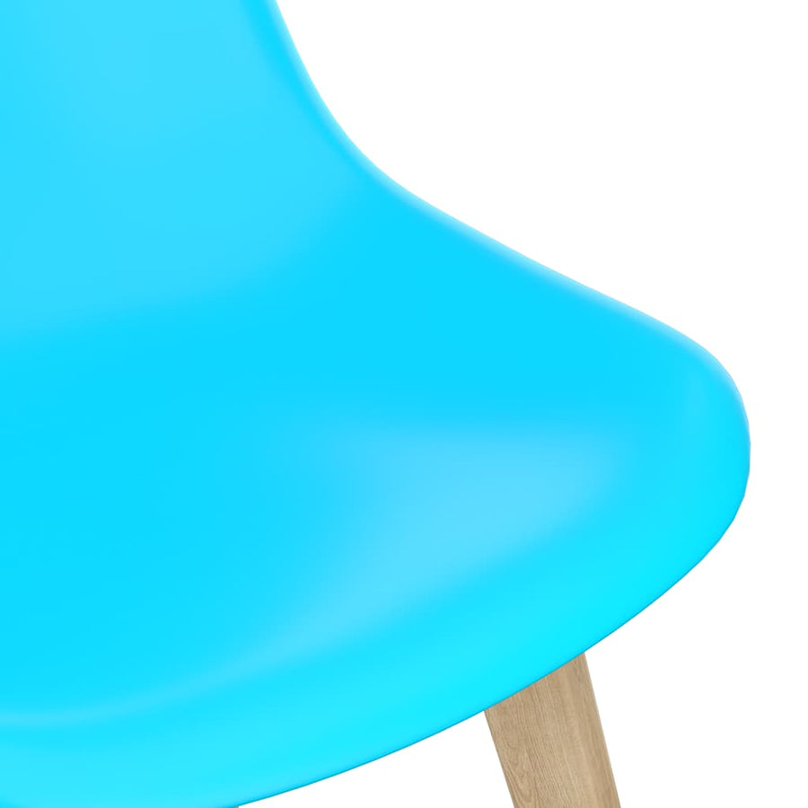 Eetkamerstoelen 4 St Kunststof Blauw 4