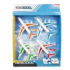 Toi-Toys Planes & Helicopters Set Airplanes 4 Pieces Pull Back