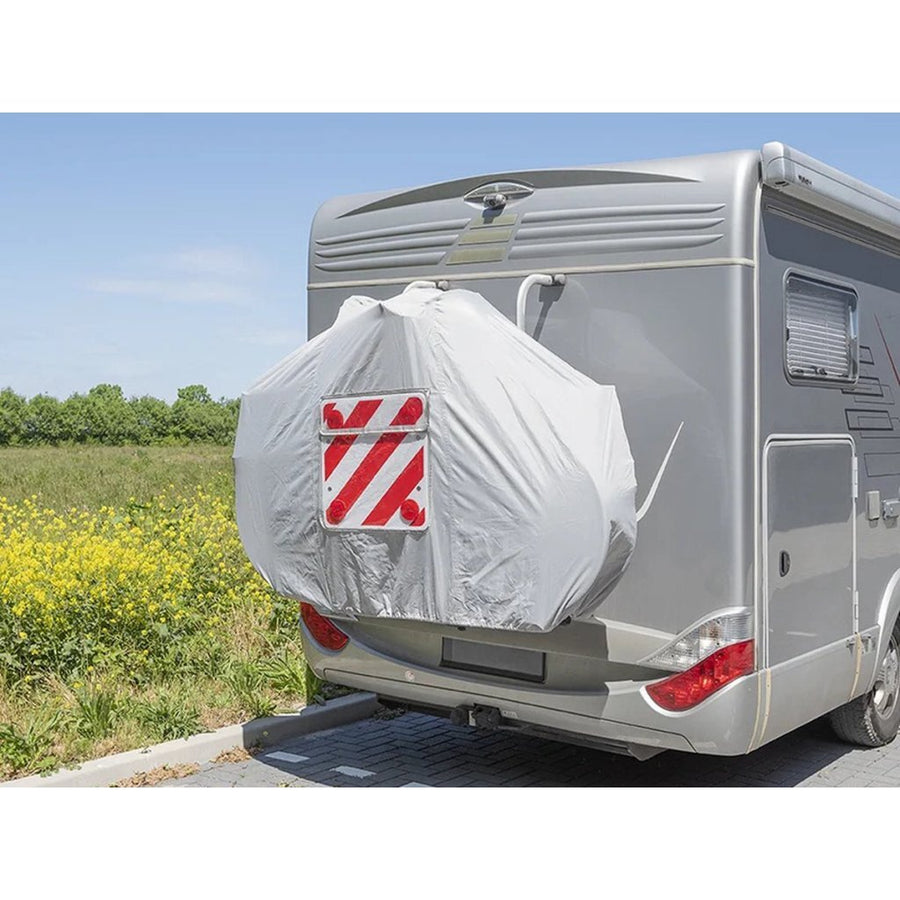 Proplus Fietshoes Xl Voor 2 Fietsen Met Inschuifvak Voor Markeringsbord Grijs