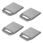 Onderlegplaten caravan 4 stuks grijs 23x17x2.1 cm