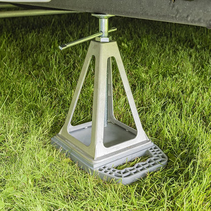 Proplus Onderlegplaten Stapelbaar Met Handvat 4 Stuks Grijs