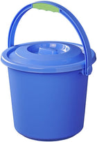 Emmer 9L met deksel blauw