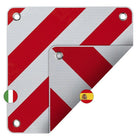 Markeringsbord 50x50 cm rood wit