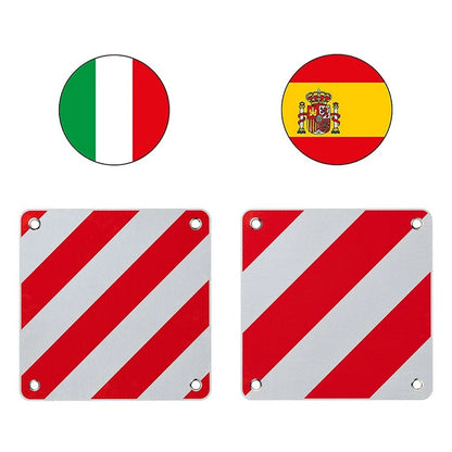 Proplus Markeringsbord Flexibel 50X50 Cm Voor Itali&Euml;/Spanje/Portugal Rood/Wit