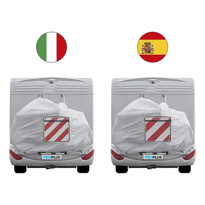 Proplus Markeringsbord Flexibel 50X50 Cm Voor Itali&Euml;/Spanje/Portugal Rood/Wit