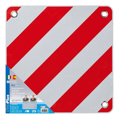 Proplus Markeringsbord Flexibel 50X50 Cm Voor Itali&Euml;/Spanje/Portugal Rood/Wit