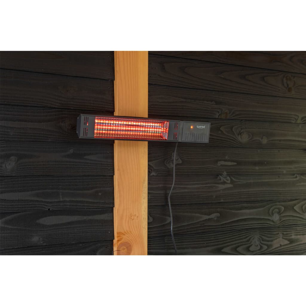 Sunred Wandverwarmer Fortuna 1500 W Rose Gold Zwart