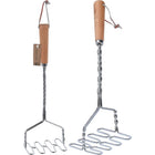 Excellent Houseware Potato Masher 34 cm Wood/Stainless Steel