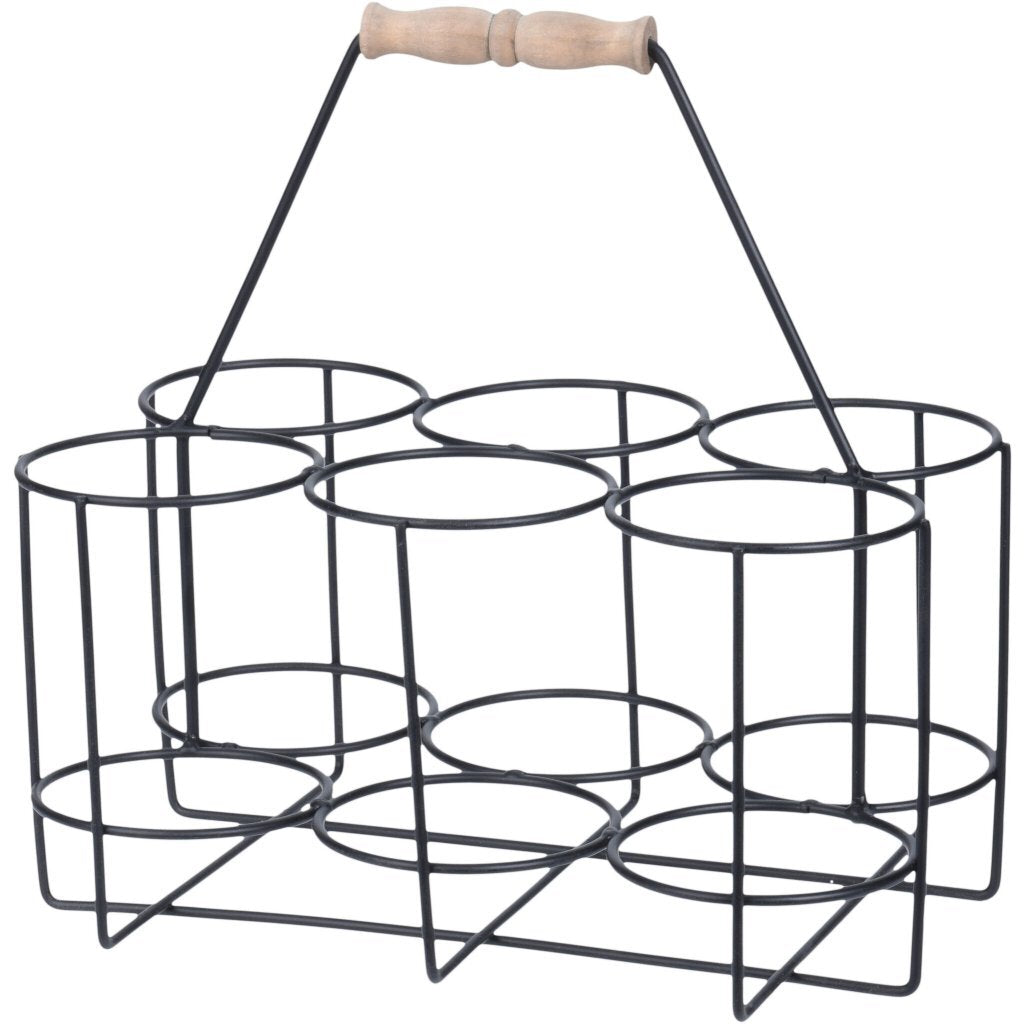 Home & Styling Home &Amp; Styling Wijnflesfhouder 30X13X27 Cm Metaal/Zwart