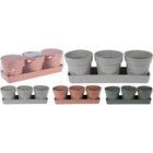 Other Brands Flower Pots Three-piece Bamboo Various Colors