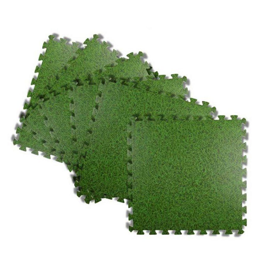 Overige Merken Vloermat Tegels 40X40X10 Cm Grasprint 6 Stuks Groen