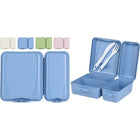 Am-63 Double Lunch Box + Cutlery Set Assorted