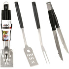 BBQ grillset 3-delig spatel tang vork metaal