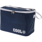 Koeltas 8L blauw wit polyester