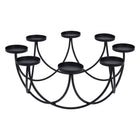 H&S Collection Candlestick for 8 Candles 30X12 Cm Dia Black
