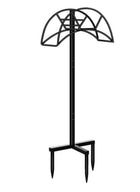 Tuinslanghouder staand 40x14x22 cm metaal zwart